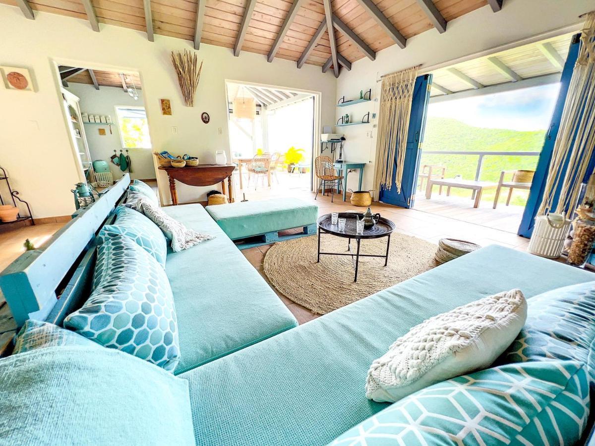 Aquamarine, Private Room In Villa Casa Blue Pool Sea View Koolbaai Exterior photo